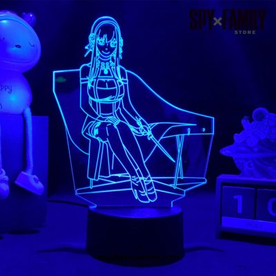 3D Led Light Anime Spy X Night Lamp Black Base / 16 Color With Remote