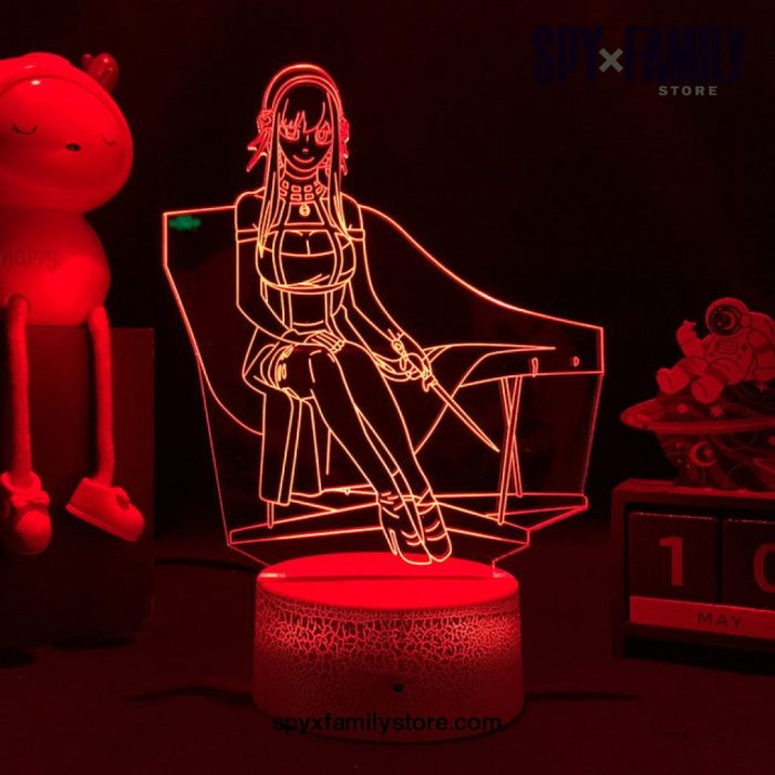 3D Led Light Anime Spy X Night Lamp Crack Base / 16 Color With Remote