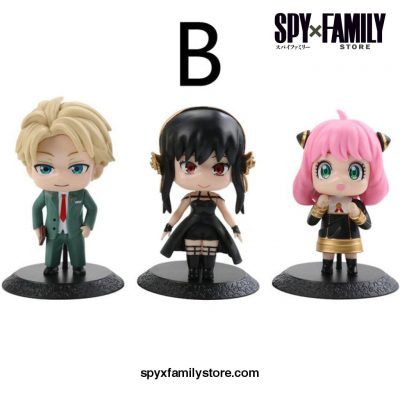 3Pcs/set Spy X Family Anime Figure Toys B