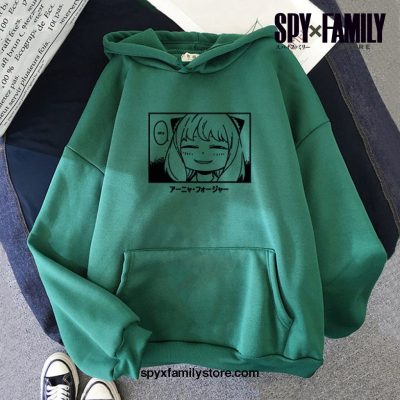 Anya Spy X Family Hoodie Green / Xxl