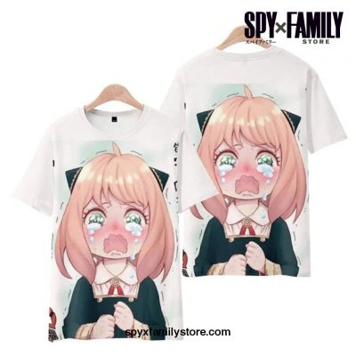 Crying Anya Spy X Family 3D Print T-Shirt 5Xl