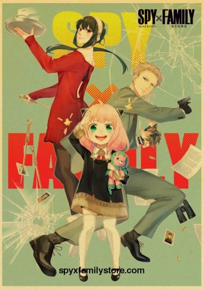 Cute Spy X Family Poster 42X30Cm