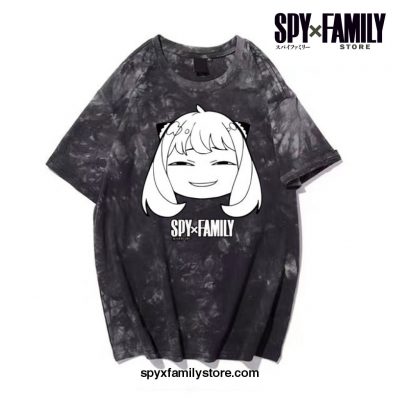 Harajuku Anime Anya Forger Spy X Family T-Shirt Black / 4Xl