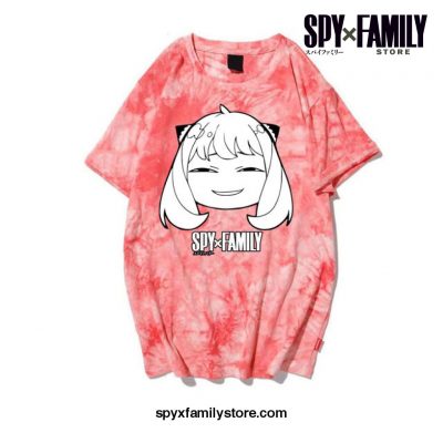 Harajuku Anime Anya Forger Spy X Family T-Shirt Red / 5Xl
