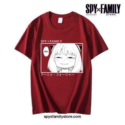 Harajuku Spy X Family Anya T-Shirt Red / 4Xl
