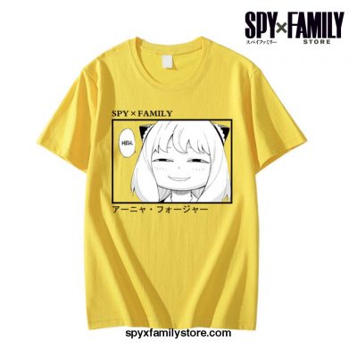 Harajuku Spy X Family Anya T-Shirt Yellow / L