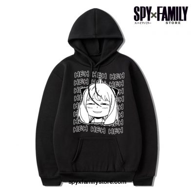 Heh Anya Spy X Family Hoodie Black / M