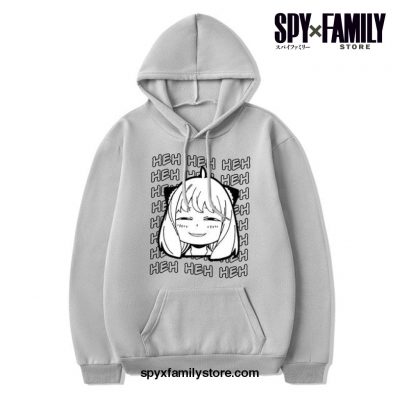 Heh Anya Spy X Family Hoodie Gray / M