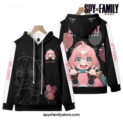 Spy X Family Anya Forger Cosplay 3D Hoodie 1 / 3Xl