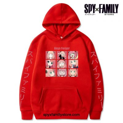 Spy X Family Anya Forger Pocket Hoodie Red / Xxxl