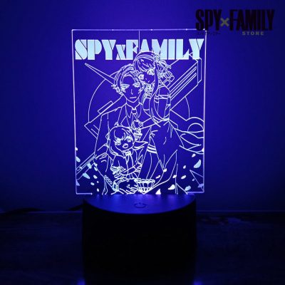 Spy X Family Anya Yor Loid 3D Led Lamp