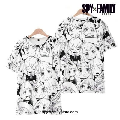 Spy X Family Kawaii Anya 3D Print T-Shirt M