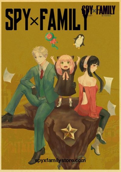 Spy X Family Poster Kraft Paper 42X30Cm