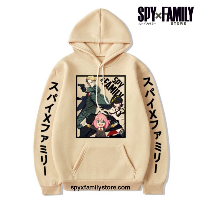 Spy X Family Pullover Anya Yor Loid Hoodie Khaki / Xxl