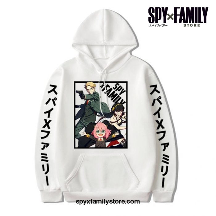 Spy X Family Pullover Anya Yor Loid Hoodie White / Xxl