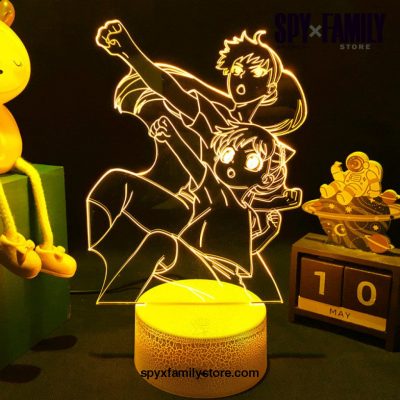 Spy X Family Rgb Colorful Nightlight Lamp Crack Base / 7 Color No Remote China