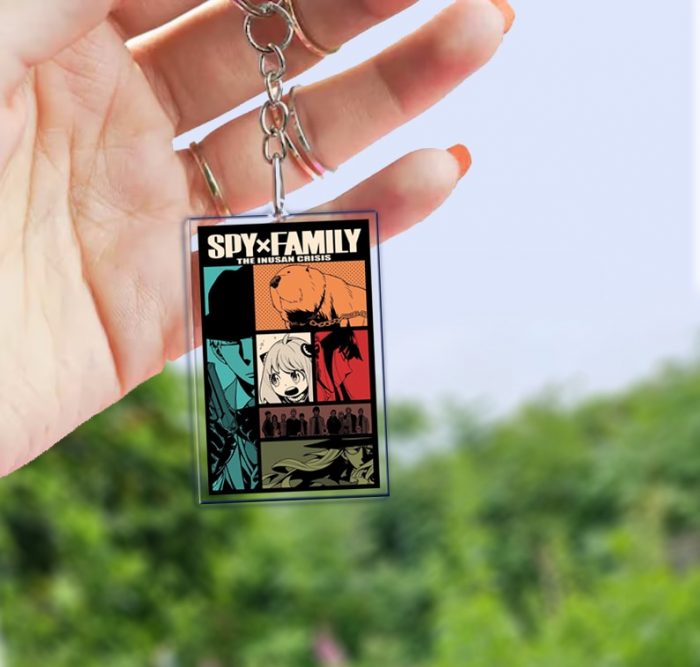 Anime Spy X Family Project Acrylic Keychain for Bag Pendant Anya Forger Figure Character KeyRing Gifts 2 - Spy x Family Store