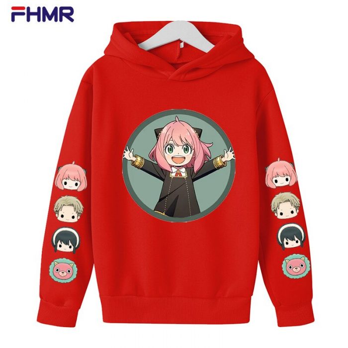 Children s Hoodie Anya Spy X Family Print Anime Character Boys Girls Sweatshirt Fashion Pullover Clothes 3 - Spy x Family Store