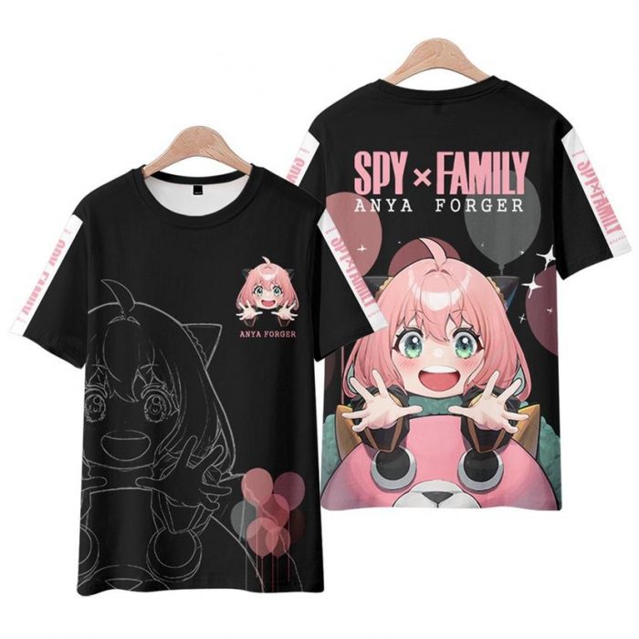Spy X Family 3D Print T Shirts Anime Kawaii Girl Anya Forger Men Women Fashion Oversized 4 - Spy x Family Store
