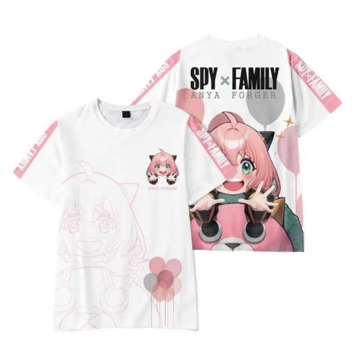Spy X Family 3D Print T Shirts Anime Kawaii Girl Anya Forger Men Women Fashion Oversized 5 - Spy x Family Store