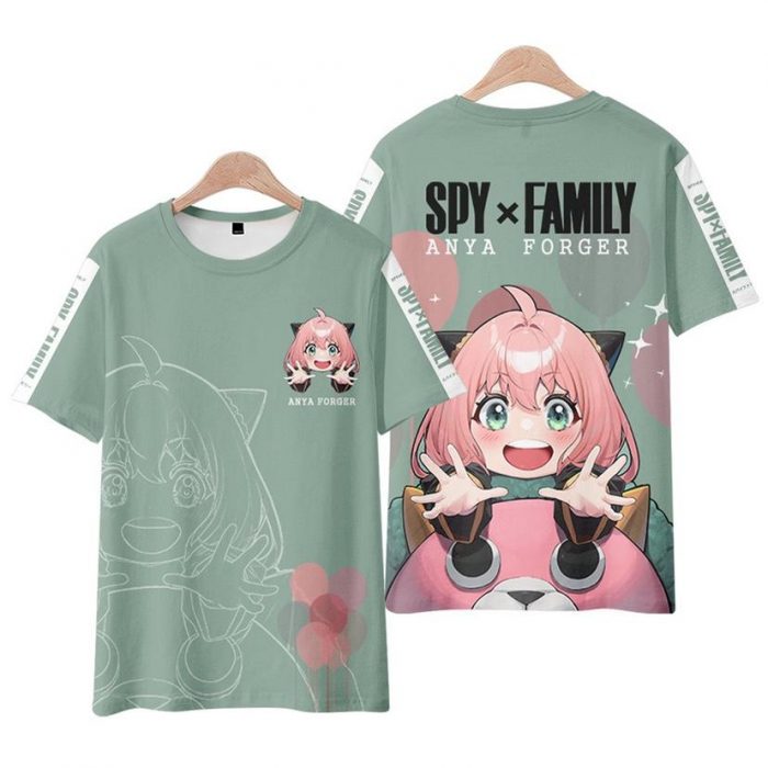 Spy X Family 3D Print T Shirts Anime Kawaii Girl Anya Forger Men Women Fashion Oversized 6 - Spy x Family Store
