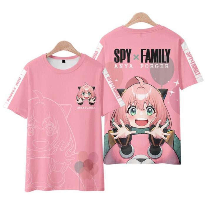 Spy X Family 3D Print T Shirts Anime Kawaii Girl Anya Forger Men Women Fashion Oversized 7 - Spy x Family Store