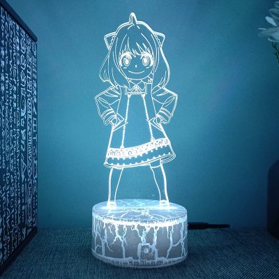 Spy X Family Anya Anime Figure 3d Led Lamp For Bedroom Manga Lava Night Lights Children 1 - Spy x Family Store