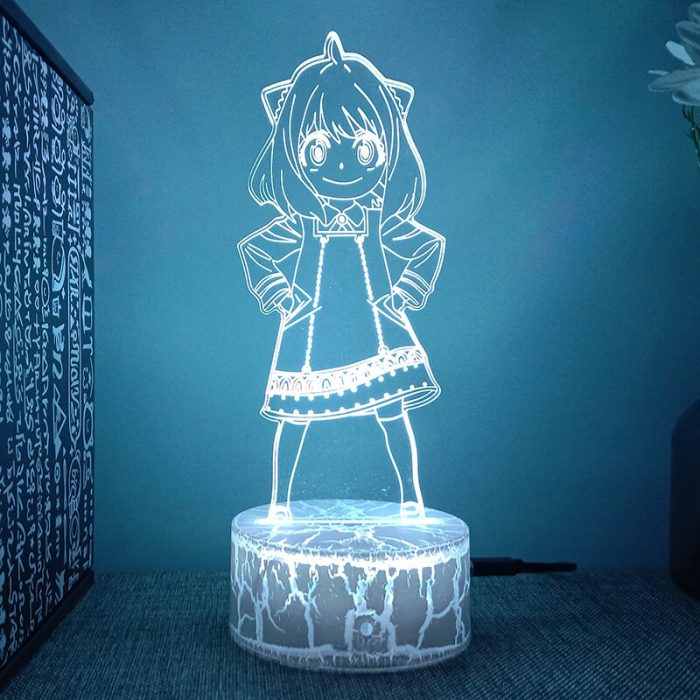 Spy X Family Anya Anime Figure 3d Led Lamp For Bedroom Manga Lava Night Lights Children 1 - Spy x Family Store