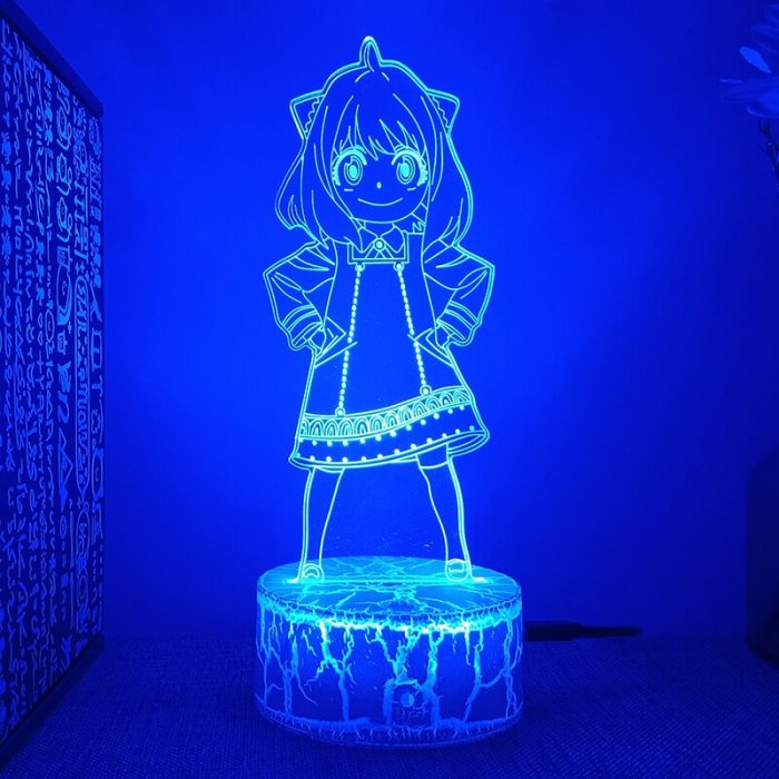Spy X Family Anya Anime Figure 3d Led Lamp For Bedroom Manga Lava Night Lights Children 3 - Spy x Family Store