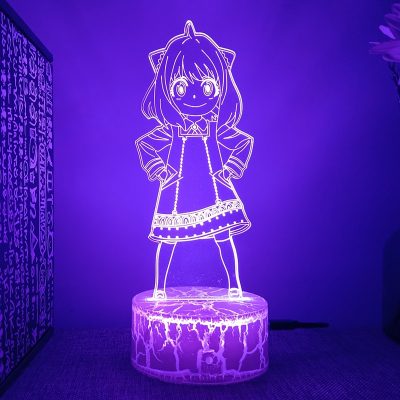 Spy X Family Anya Anime Figure 3d Led Lamp For Bedroom Manga Lava Night Lights Children - Spy x Family Store
