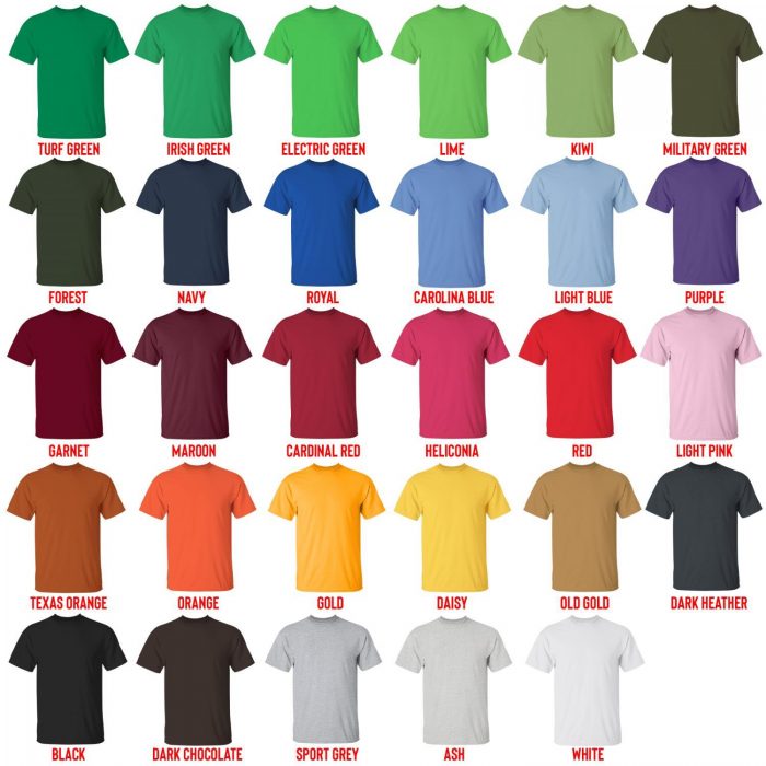 t shirt color chart - Spy x Family Store